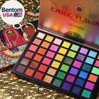 Exotic Flavors Neon Eyeshadow Makeup Palette - 48 Colorful High Pigmented - Rain