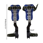 Adjustable Tree Climbing Spike Set Climbing Gears With Safety Belt   Straps Blue