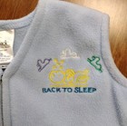 Halo Sleepsack Blanket Cotton Fleece Light Blue Small 0- 6 Months Zip Up Unisex