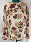 Loft Outlet Floral Print Long-sleeve Blouse     Size S