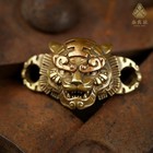 Brass Tiger Head Keychain Shoe Buckle Vintage Car Key Ring Decorative Clasp 1pc