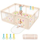 Extra Large Baby Playpen Safety Play Yard Portable Toddler Play Area 360   View