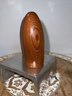 Vintage Original Wood Salt   Pepper Shaker Set Euc Bullet Shaped