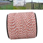 500m Roll Polywire Electric Fence Fencing Stainless Steel Poly Wire Insulator Us