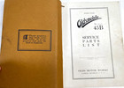 1919-20 Oldsmobile Model 45b Automobile Vintage Car Parts List Olds Motor Works