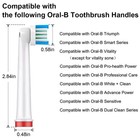 4 Pcs Replacement Toothbrush Heads Compatible With Oral-b Medium  White 