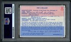 J  Ted Crosby Signed Autograph Auto Usn Ace Pilot Wwii Card Psa Slabbed