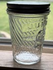 1930 s Jumbo Elephant Peanut Butter Jar 4 Oz Tapered Wedge Cincinnati Ohio