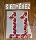 Official Mexico S gimenez  11 2022 Home World Cup Football  Name number Set