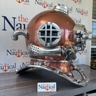 Copper   Nickel Finish Diver Helmet  Full Size Mark V Diving Helmet  Navy Diver