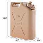 Scepter Lightweight Bpa 5 Gallon Portable Water Storage Container  Sand  2 Pack 