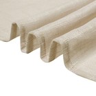 Beige 108  Round Premium Faux Burlap Polyester Tablecloth Wedding Linens