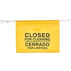 Alpine Restroom Closed For Cleaning Sign  Commercial Door Barricade   English