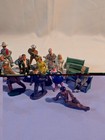 Vintage Lead Toy Figures And Soldiers Lot Of 24 1930-50s Barclay Made In Usa