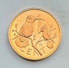 1975 British Virgin Islands 1 Cent Coin - Bird - Caribbean -  Free Shipping