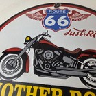 Vintage Route 66 Porcelain Sign - American Classic Gas Station Pump Road Ad Sign