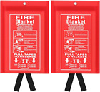 Emergency Fire Blanket For Kitchen And Home 2 Pack 39 37  X 39 37 