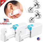 4pcs Safety Ear Piercing Kit Disposable Self Nose Piercing Gun With Ear Stud Usa