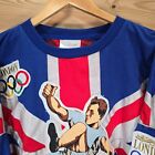 Vintage 80s Adidas London Olympic Games Sweatshirt Pullover Men Large