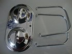 Chrome Gm Master Cylinder Cover Dual Bail Fits Chevy Buick Pontiac Olds  9102