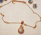 Magnolia   Vine Necklace Bracelet Earrings Ring And 18mm Charm Snaps