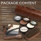 Shoe Shine Kit For Men   Women  13pcs Polish Medium  Dark Brown