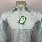 Vintage 70s Gino Paoli Shirt Dress Disco Deadstock Nos New Medium Mens 15 5 32