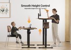  Electric Standing Desk Adjustable Height 40x24  Sit Stand Desk W t-shaped Frame