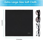 6pcs Large Eyeglass Cleaning Cloths  12 X12 Inches Glasses Cleaner  Individuall