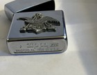 Vintage 1998 Budweiser Beer Anheuser Busch Eagle Zippo Lighter Polished Chrome