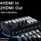 4 Channel Hdmi Video Mixer Switcher For Multi Camera Live Streaming Video Record