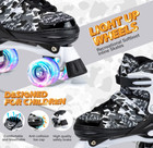 Skates Boys And Girls Camo Adjustable Roller Skates With Light Up Wheels  New   