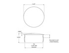 1 1 8  Hole Nylon Locking Panel Plugs Black white Dome Cover 1 1 4  Top Width
