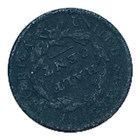 1809 Classic Head Half Cent Copper Coin Nearly 180 Degree Rotated Reverse   Die