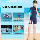 3mm Shorty Neoprene Back Zip Wet Suits Thermal Full Body Wetsuits For Kids Us