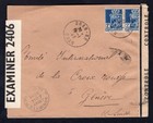 Algeria 1943 Cover To Switzerland  Censored By British  French   Germans