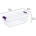 Sterilite 6 Quart Plastic Clearview Latch Box Storage Container Tote  12 Pack