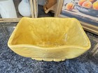 Vintage Cookson Pottery Cp-4806 Usa Harvest Gold Ceramic Planter Mcm Leaf