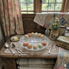 Vintage L  E  Smith Heritage Clear Glass Deviled Egg Plate And Relish Tray