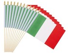 Ckexin 25pack Small Italy Flag Handheld Mini Italian On Stick 5x8