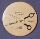 Vintage 1960s Portsmouth Nh Advertising Pocket Mirror Garden Of Eden