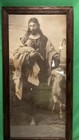 Vtg Religious Framed Art Print Jesus The Good Shepherd Sheep Lamb Framed