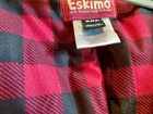Eskimo Men s 3xl Hooded Zip Anorak Jacket Black red Plaid Ice Fishing