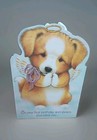 Unused Greeting Card   Env Baby s 1st Birthday Vintage Hallmark Trifold Relgious
