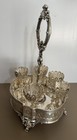 Victorian Style Silver Plated English Eggs Holder Cruet 10    T X 7   l X 4     W Asis