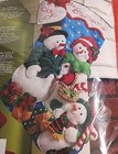 Bucilla Our Family Snowman Christmas Stocking Kit Felt Applique New Sealed 86141