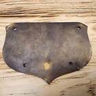 Pirate Skull No Solicitors Solid Brass Plaque With Antique Finish  5 25  X 4  