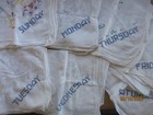 Vintage Set Of 7 Unfinished Embroidered Flour Sack Kitchen Tea Towels Baby Chick