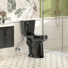 21  High Black Toilet Elongated 1 28 Gpf Single Flush For Seniors   Tall Person