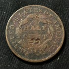 1832 Classic Head Half Cent Philadelphia Mint Very Good Condition Damaged